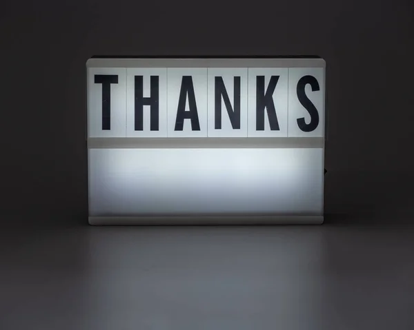 'Teşekkürler' retro lightbox