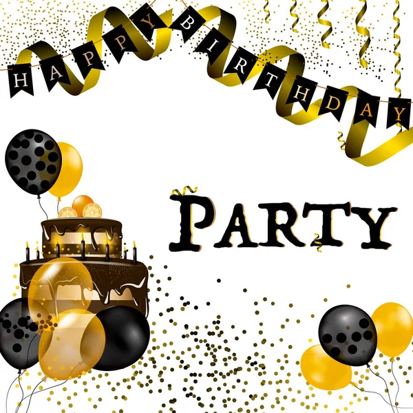 Party Happy birthday — Stock Vector