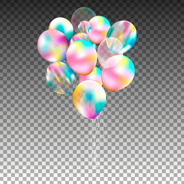 Ballons colorés isolés . — Image vectorielle