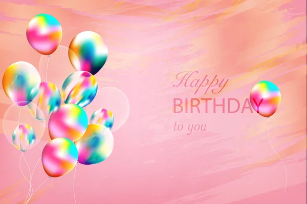 Golden sparkles happy birthday background. Happy birthday background. — Stock Vector