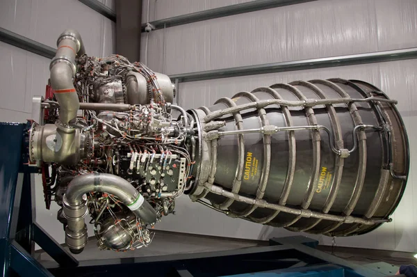 Rymdfärjan motor på Nasas Kennedy Space Center — Stockfoto