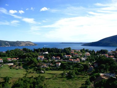 Boka Kotorska bay, Karadağ görünümünü