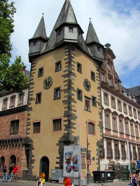 Francfort Allemagne Juillet 2015 Vieux Bâtiments Traditionnels Francfort Sur Main — Photo