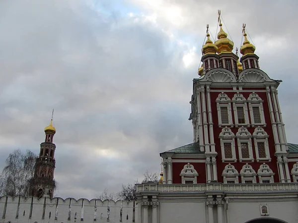 Новодевичий Монастырь Москве Россия Unesco Объект Всемирного Наследия — стоковое фото