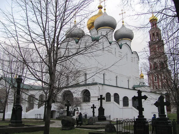 Klasztor Novodevichiy Moskwie Rosja Lista Światowego Dziedzictwa Unesco — Zdjęcie stockowe
