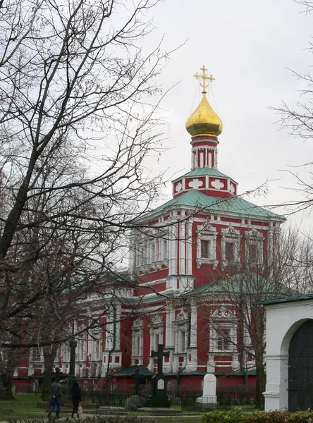 Novodevichij Kolostor Moszkvában Oroszországban Unesco Világörökségi Helyszín — Stock Fotó