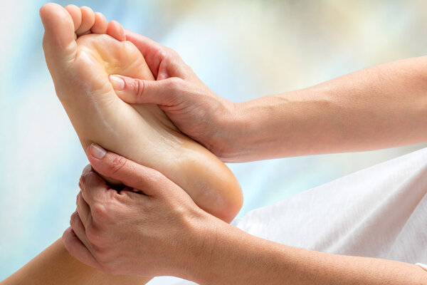 Healing reflexology massage.