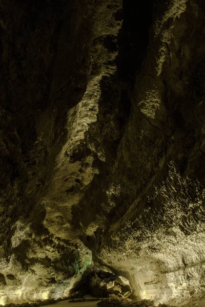 화산 동굴 - Cueva de los Verdes — 스톡 사진