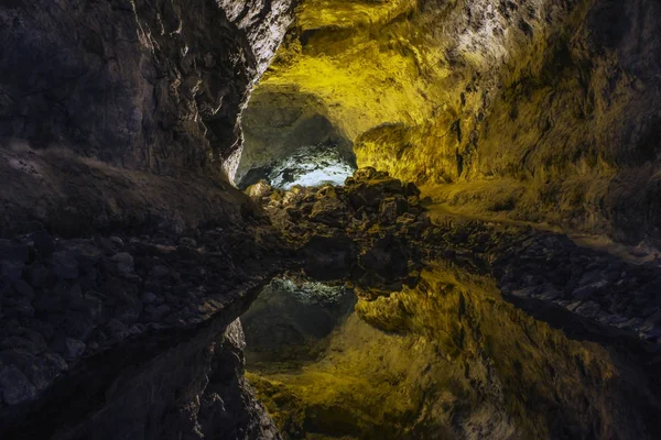 Underground lake / Cueva de los Verdes — 스톡 사진