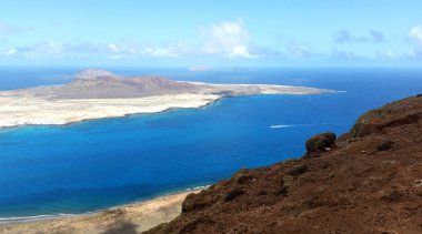 Volkanik ada La Graciosa / Lanzarote / Kanarya Adaları