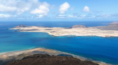 Volkanik ada La Graciosa / Lanzarote / Kanarya Adaları