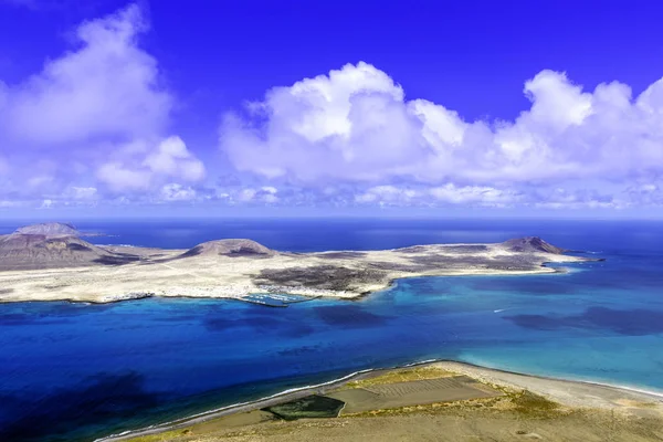Vulkanische eiland La Graciosa / Lanzarote / Canarische eilanden — Stockfoto