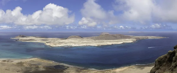 Vulkanische eiland La Graciosa / Lanzarote / Canarische eilanden — Stockfoto