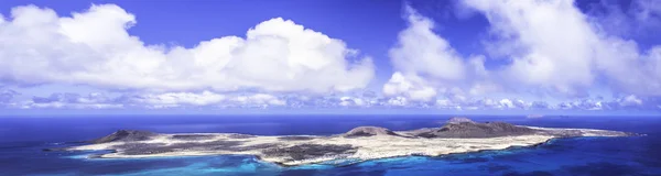 Vulkanische eiland La Graciosa / Lanzarote / Canarische eilanden — Stockfoto