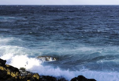 Atlantik Okyanusu - Los Cocoteros, Lanzarote, Kanarya Adaları, İspanya
