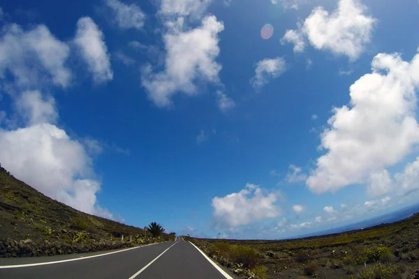 Camino Ninguna Parte Lanzarote Islas Canarias España — Foto de Stock