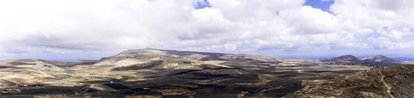 Teguise Panorama Uitzicht Uit Vulkaan Lanzarote Canarische Eilanden Spanje — Stockfoto