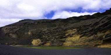 Yeşil göle - Lago Verde / El Golfo / Lanzarote / Kanarya Adaları
