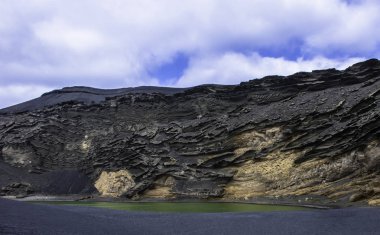 Yeşil göle - Lago Verde / El Golfo / Lanzarote / Kanarya Adaları