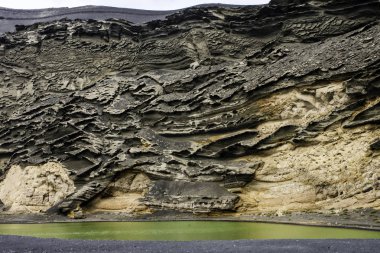 Yeşil göle - Lago Verde / El Golfo / Lanzarote / Kanarya Adaları
