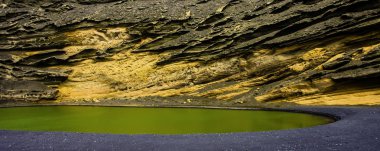 Yeşil göle - Lago Verde / El Golfo / Lanzarote / Kanarya Adaları