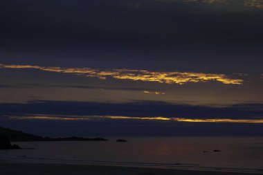 Cornwall günbatımı / St Ives / Cornwall / İngiltere