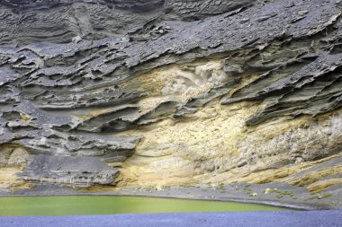 Yeşil göle - Lago Verde / El Golfo / Lanzarote / Kanarya Adaları