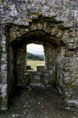 Corfe Castle kalıntıları / Wareham / İngiltere