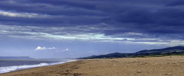 Günbatımı Devon Jurassic Coast, Dorset, İngiltere