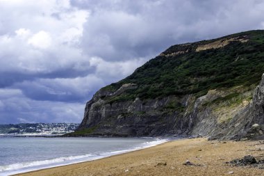 Günbatımı Devon Jurassic Coast, Dorset, İngiltere