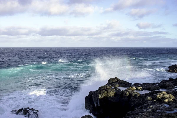 Atlantin Valtameri Lanzarote Kanariansaaret Espanja — kuvapankkivalokuva