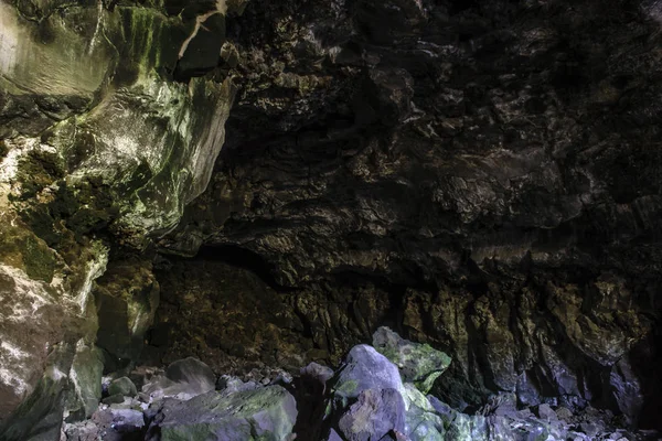 Vulkanische Grot Cueva Los Verdes Lanzarote Canarische Eilanden Spanje — Stockfoto