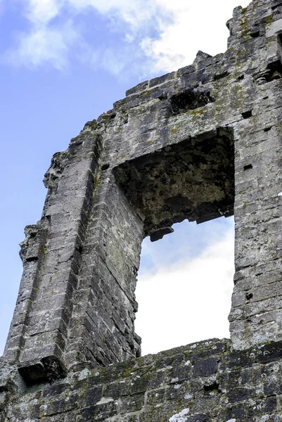 Reste Der Burg Von Corfe Wareham Vereinigtes Königreich — Stockfoto