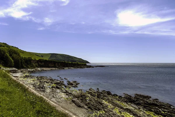 Océano Córnico Vista Desde Lizard Point Cornwall Reino Unido — Foto de Stock