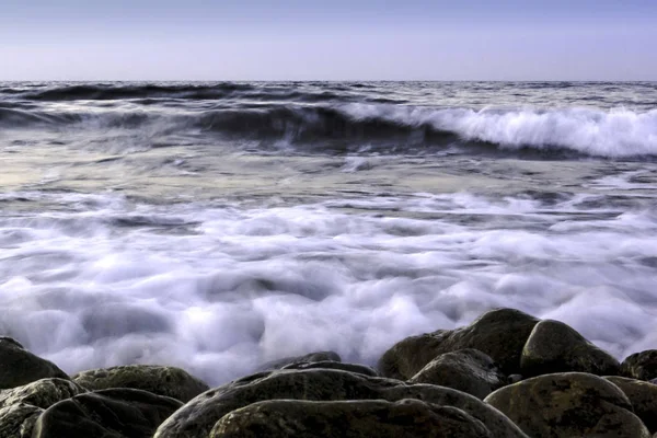 海的黄昏 克里特岛 — 图库照片