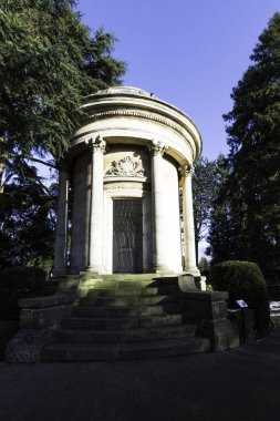 Jephson Memorial - Jephson bahçeleri, Royal Leamington Spa, Warwickshire, İngiltere, 28 Aralık 2017