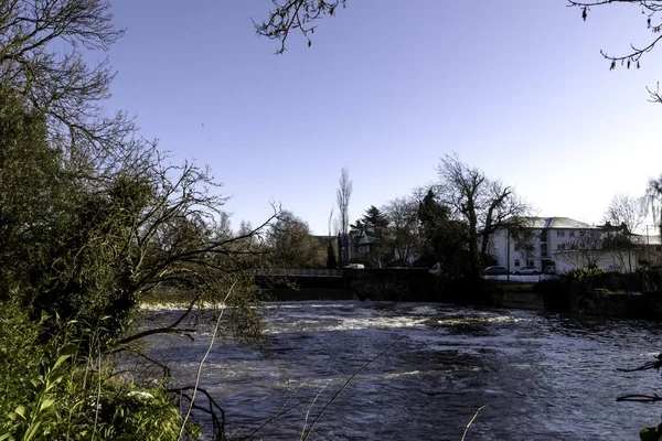 River Leam in winter - Pump Room / Jephson Gardens, Royal Leamington Spa, Warwickshire, United Kingdom