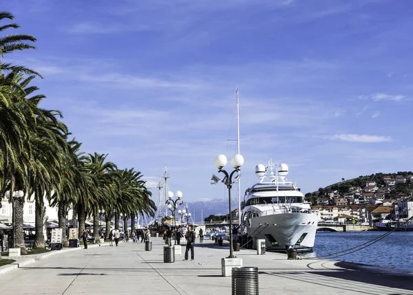 Pier Waterfront Promenade Trogir Croatia — Stock Photo, Image