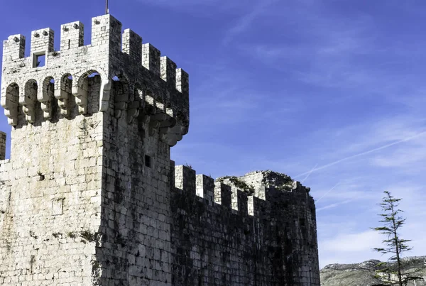 Fortaleza Kamerlengo Cidade Histórica Trogir Croácia — Fotografia de Stock