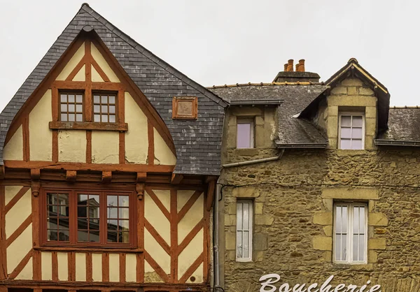 Vintage Arkitektur Gamla Stan Vannes Bretagne Frankrike Den Maj 2019 — Stockfoto