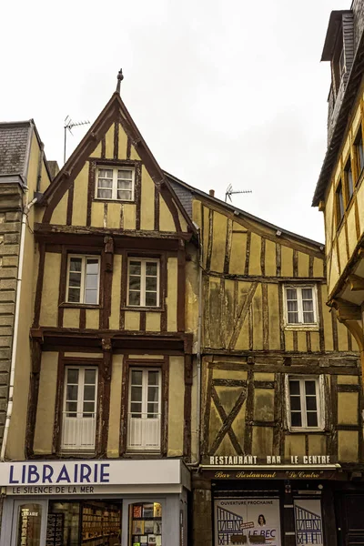 Vintage Architectuur Van Oude Stad Vannes Bretagne Frankrijk Mei 2019 — Stockfoto