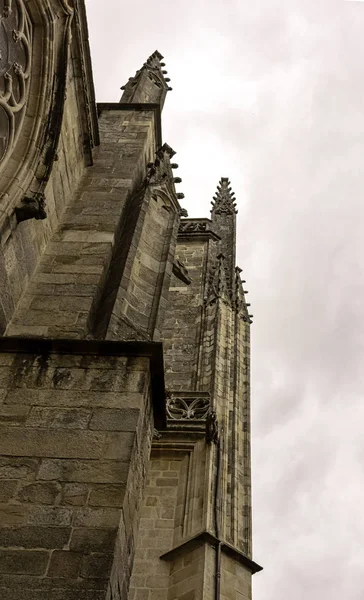 Vannes Cathedral Cathedrale Saint Pierre Vannes Romersk Katolsk Kyrka Tillägnad — Stockfoto
