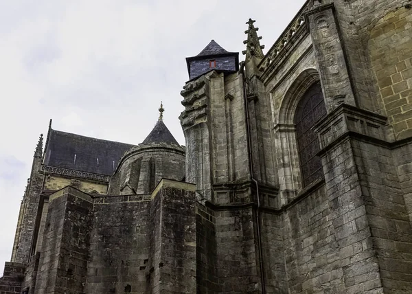 万尼主教座堂 Cathedrale Saint Pierre Vannes 是一座罗马天主教教堂 于2019年5月30日在法国万尼举行 供奉圣彼得 — 图库照片