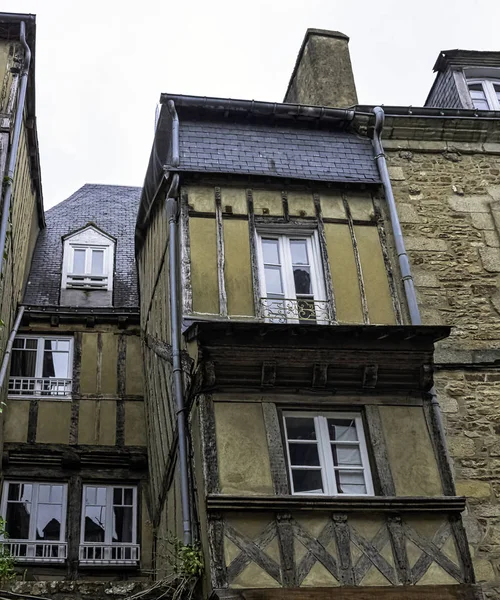 Architecture Vintage Vieille Ville Vannes Bretagne France Mai 2019 — Photo