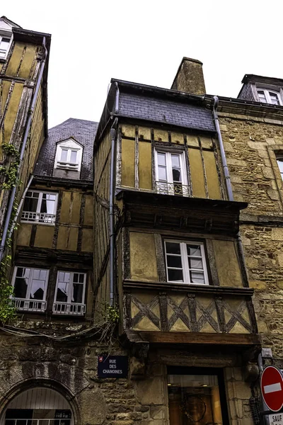 Architettura Vintage Del Centro Storico Vannes Bretagna Francia Maggio 2019 — Foto Stock