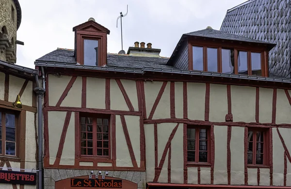 Arquitetura Vintage Cidade Velha Vannes Bretanha França Maio 2019 — Fotografia de Stock