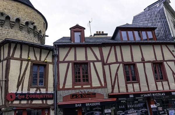 Vintage Architektur Der Altstadt Vannes Bretagne Frankreich Mai 2019 — Stockfoto