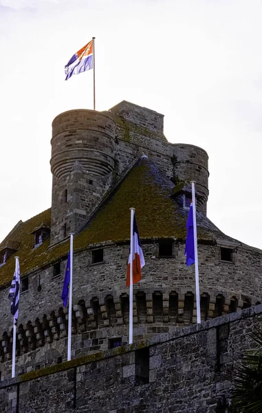 Saint Malo City Walls Saint Malo Bretagne Franciaország 2019 Május — Stock Fotó