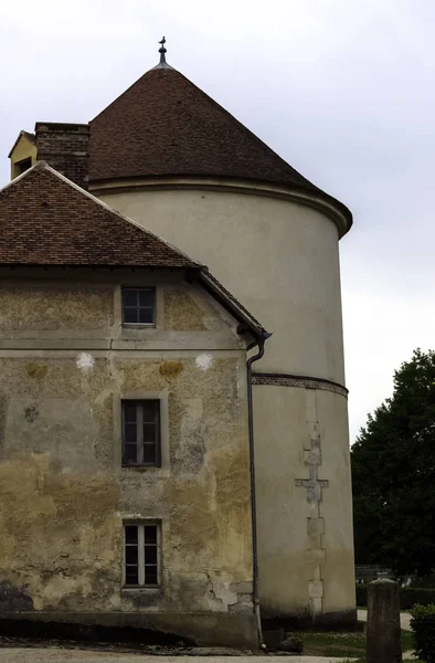 Coupvray Castle Chateau Coupvray Side Buildings Coupvray Seine Marne Ile — Stock Photo, Image