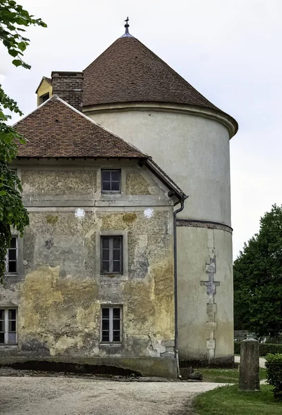 Coupvray Castle Chateau Coupvray Side Buildings Coupvray Seine Marne Ile — Stock Photo, Image